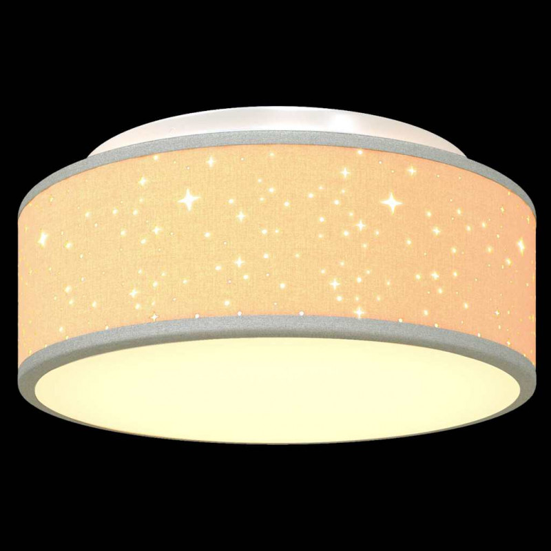 Lampa Sufitowa Z reflektorami Szary 30 x 30 x 13,5 cm tkanina