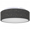 Lampa Sufitowa Z reflektorami Czarny 38 x 38 x 13,5 cm tkanina
