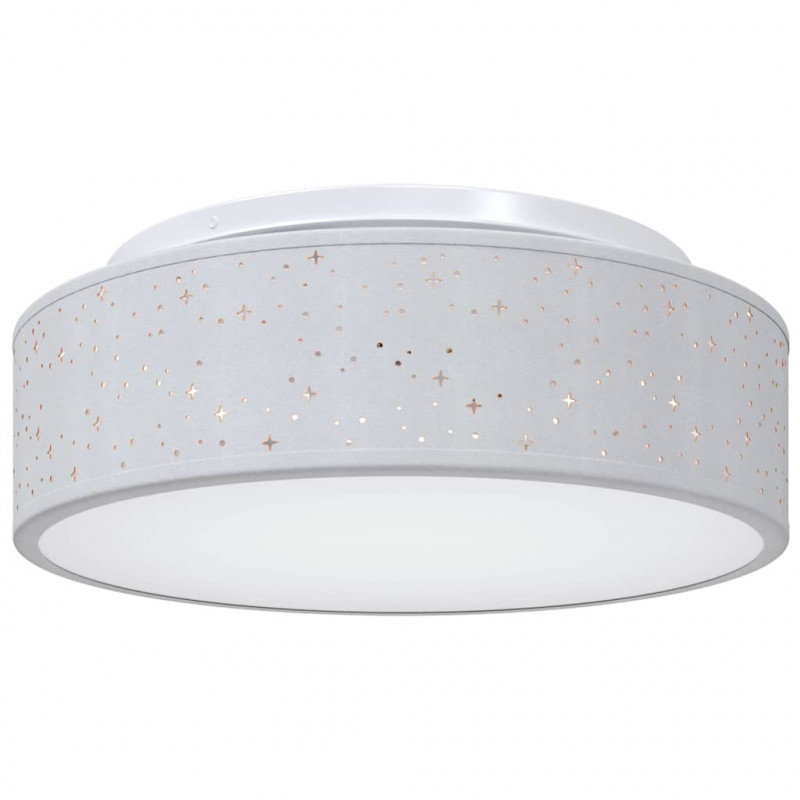 Lampa Sufitowa Z reflektorami Szary 38 x 38 x 13,5 cm tkanina