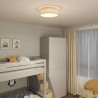 Lampa Sufitowa Z reflektorami Szary 38 x 38 x 13,5 cm tkanina