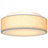 Lampa Sufitowa Z reflektorami Szary 38 x 38 x 13,5 cm tkanina
