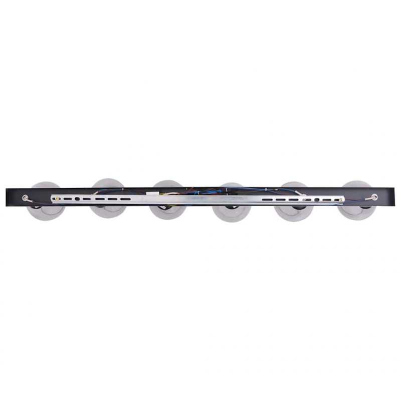 Reflektor sufitowy Czarny 110,5 x 13 x 26 cm Szkło i Metal