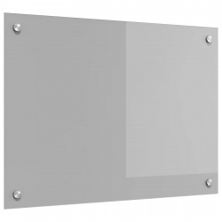 Panel kuchenny Jasnoszary 70 x 50 cm szkło hartowane