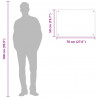 Panel kuchenny Jasnoszary 70 x 50 cm szkło hartowane