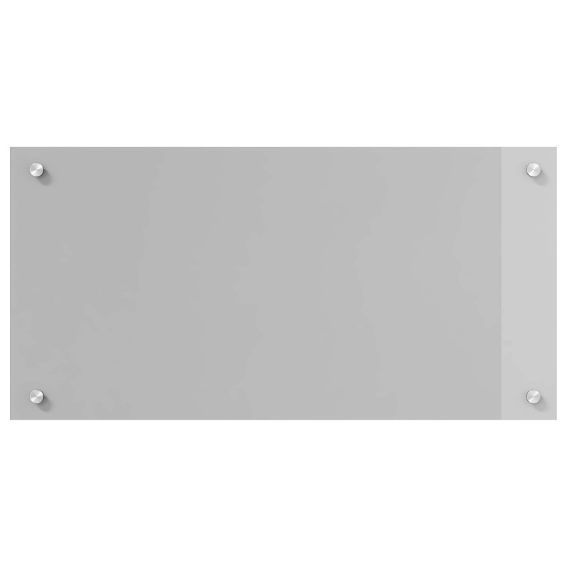 Panel kuchenny Jasnoszary 80 x 40 cm szkło hartowane