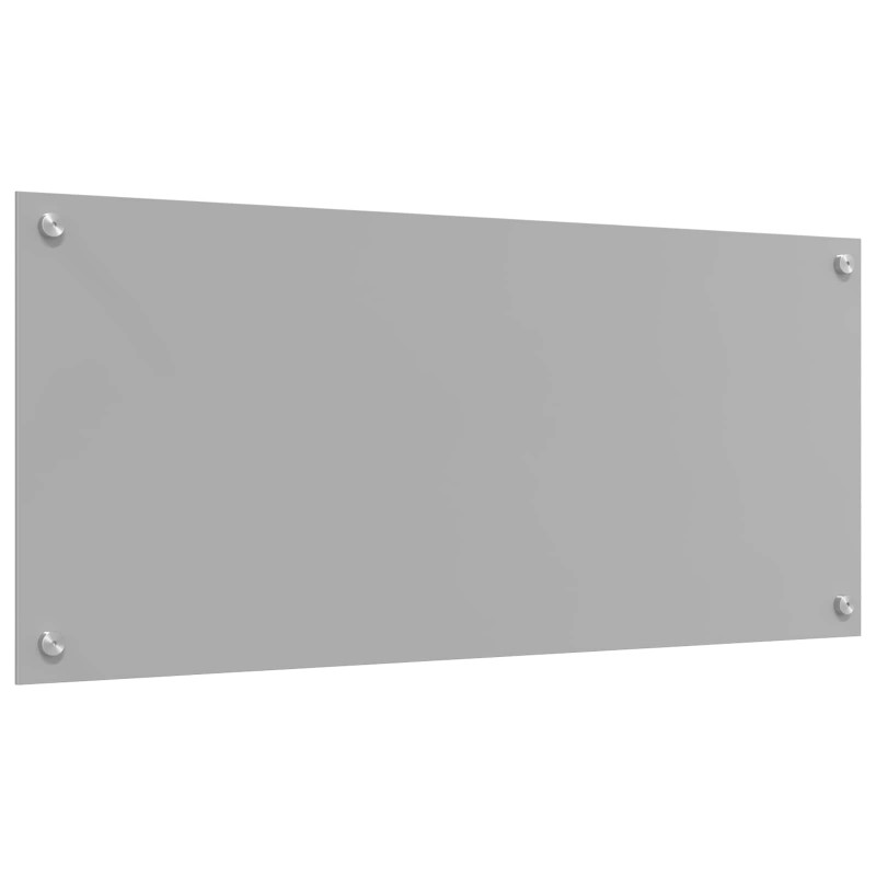 Panel kuchenny Jasnoszary 90 x 40 cm szkło hartowane