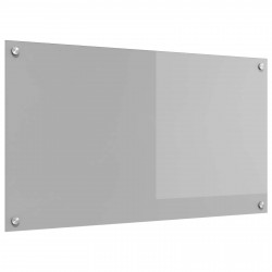 Panel kuchenny Jasnoszary 90 x 50 cm szkło hartowane