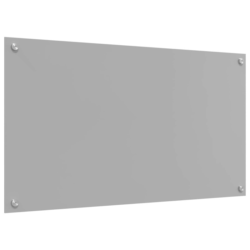 Panel kuchenny Jasnoszary 90 x 50 cm szkło hartowane
