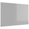 Panel kuchenny Jasnoszary 90 x 60 cm szkło hartowane