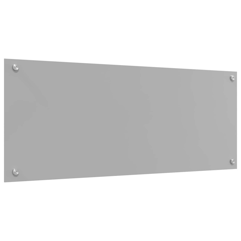 Panel kuchenny Jasnoszary 100 x 40 cm szkło hartowane