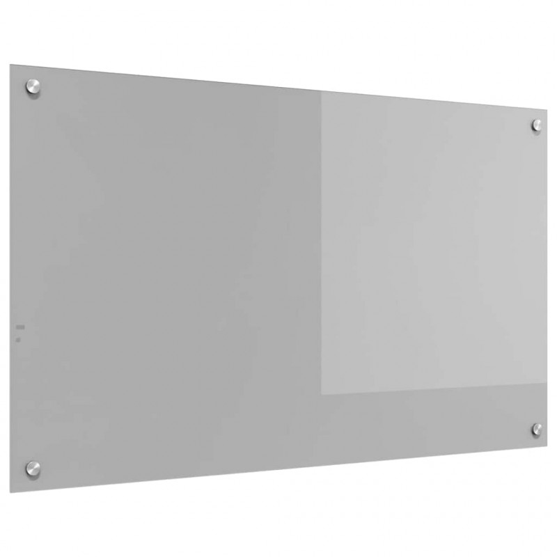Panel kuchenny Jasnoszary 100 x 60 cm szkło hartowane