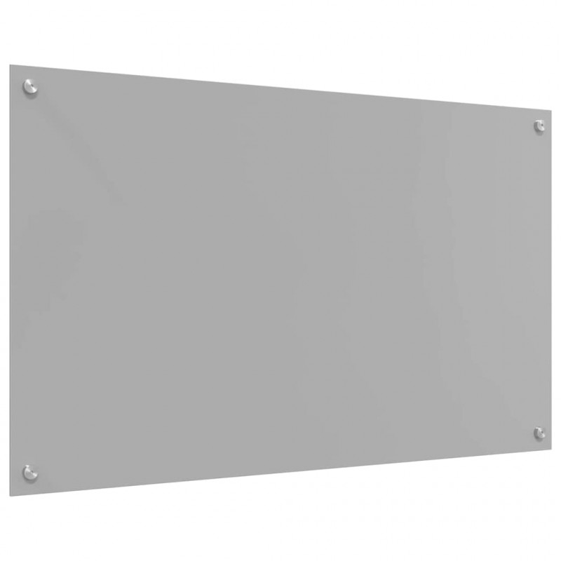 Panel kuchenny Jasnoszary 100 x 60 cm szkło hartowane