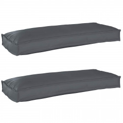 Zestaw poduszek na paletę 2 pcs Antracyt 100 x 40 x 8 cm