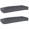 Zestaw poduszek na paletę 2 pcs Antracyt 100 x 40 x 8 cm