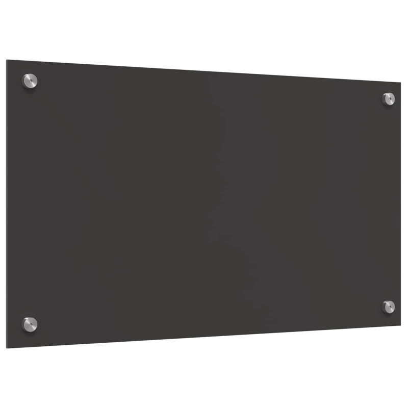 Panel kuchenny Ciemnoszary 70 x 40 cm szkło hartowane