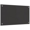 Panel kuchenny Ciemnoszary 70 x 40 cm szkło hartowane