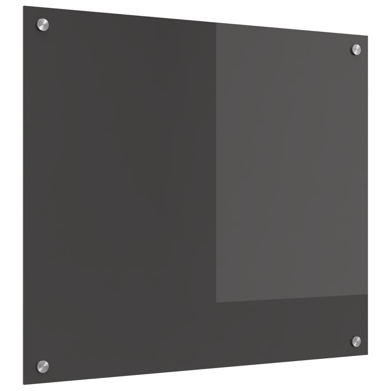Panel kuchenny Ciemnoszary 70 x 60 cm szkło hartowane