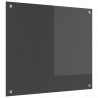 Panel kuchenny Ciemnoszary 70 x 60 cm szkło hartowane