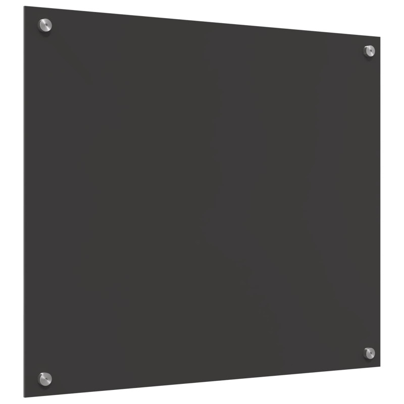 Panel kuchenny Ciemnoszary 70 x 60 cm szkło hartowane