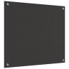 Panel kuchenny Ciemnoszary 70 x 60 cm szkło hartowane