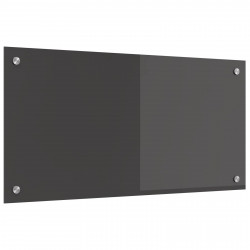 Panel kuchenny Ciemnoszary 80 x 40 cm szkło hartowane