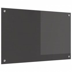 Panel kuchenny Ciemnoszary 80 x 50 cm szkło hartowane