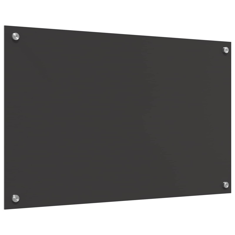 Panel kuchenny Ciemnoszary 80 x 50 cm szkło hartowane