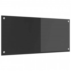 Panel kuchenny Ciemnoszary 90 x 40 cm szkło hartowane