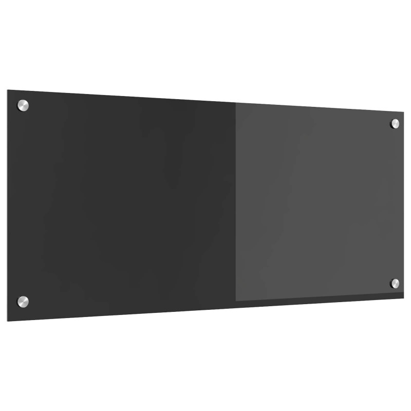Panel kuchenny Ciemnoszary 90 x 40 cm szkło hartowane