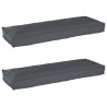 Zestaw poduszek na paletę 2 pcs Antracyt 120 x 40 x 8 cm