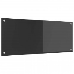 Panel kuchenny Ciemnoszary 100 x 40 cm szkło hartowane