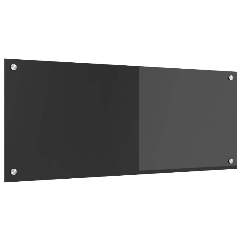 Panel kuchenny Ciemnoszary 100 x 40 cm szkło hartowane