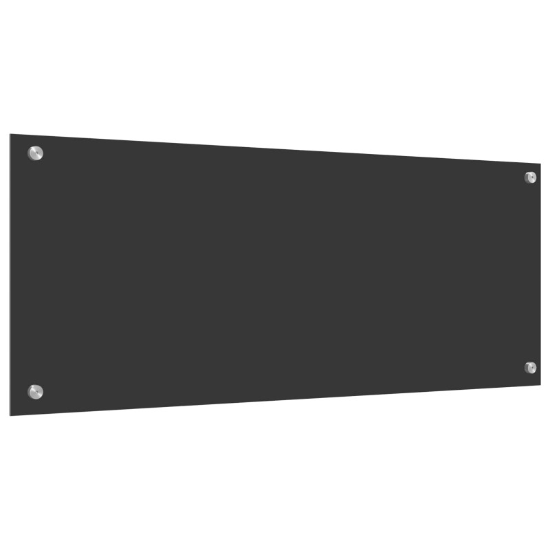 Panel kuchenny Ciemnoszary 100 x 40 cm szkło hartowane
