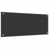 Panel kuchenny Ciemnoszary 100 x 40 cm szkło hartowane