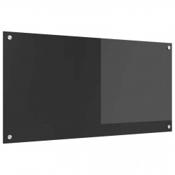 Panel kuchenny Ciemnoszary 100 x 50 cm szkło hartowane