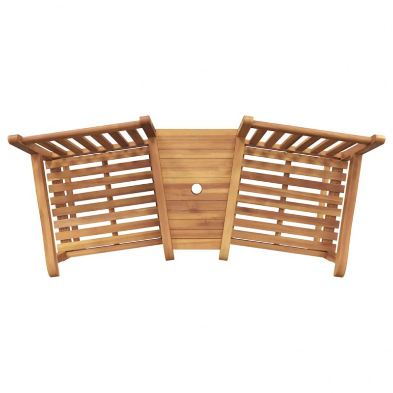 Krzesło Brązowy 152 x 63 x 89 cm Lite drewno teakowe
