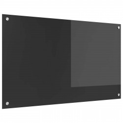 Panel kuchenny Ciemnoszary 100 x 60 cm szkło hartowane