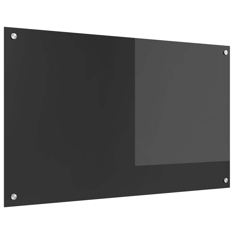 Panel kuchenny Ciemnoszary 100 x 60 cm szkło hartowane