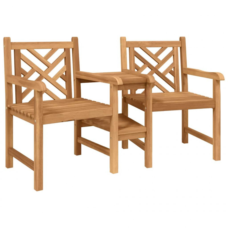 Krzesło Brązowy 152 x 63 x 89 cm Lite drewno teakowe