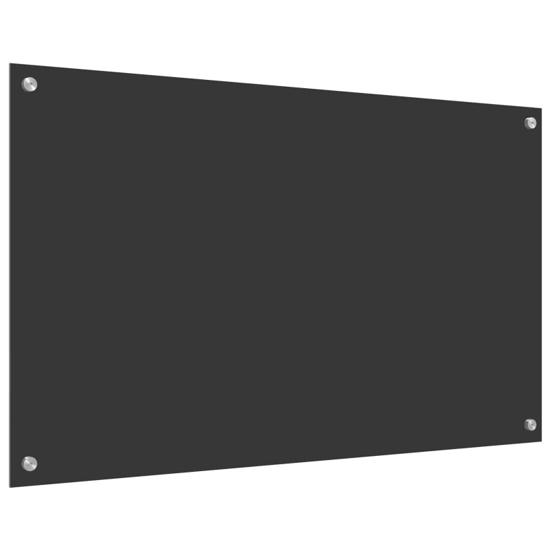 Panel kuchenny Ciemnoszary 100 x 60 cm szkło hartowane