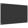 Panel kuchenny Ciemnoszary 100 x 60 cm szkło hartowane