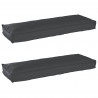 Zestaw poduszek na paletę 2 pcs Czarny 120 x 40 x 8 cm
