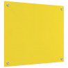 Panel kuchenny Żółty 70 x 60 cm szkło hartowane