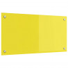 Panel kuchenny Żółty 80 x 40 cm szkło hartowane