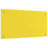 Panel kuchenny Żółty 80 x 40 cm szkło hartowane