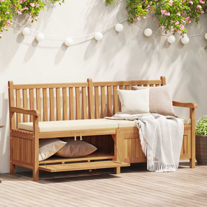 ławka z drzwiami Brązowy 180 x 60 x 90 cm Lite drewno teakowe
