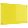 Panel kuchenny Żółty 80 x 50 cm szkło hartowane