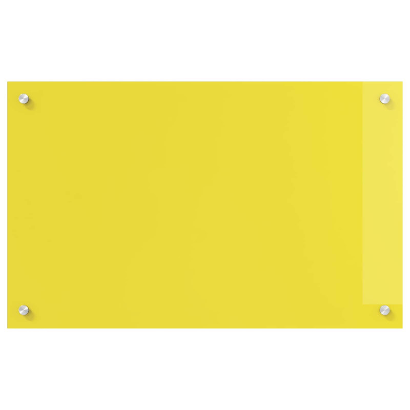 Panel kuchenny Żółty 80 x 50 cm szkło hartowane