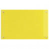 Panel kuchenny Żółty 80 x 50 cm szkło hartowane