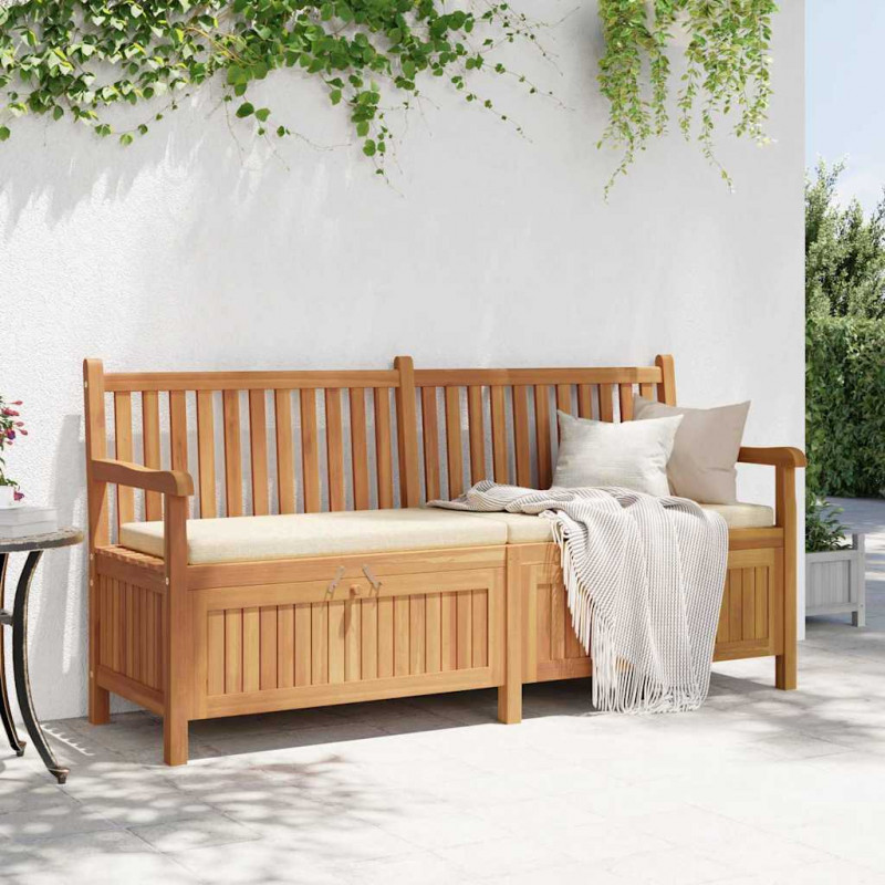 ławka z drzwiami Brązowy 180 x 60 x 90 cm Lite drewno teakowe